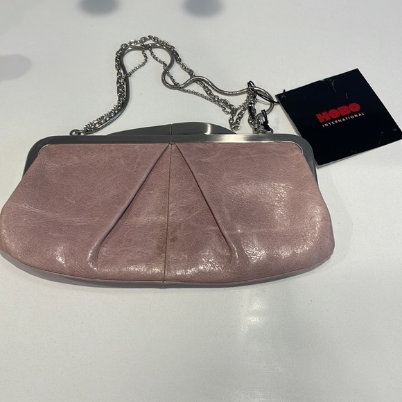 HOBO Light Mauve Color Clutch or Sachel wallet Bag—Beautiful Soft Leather—NWT! - Picture 6 of 9